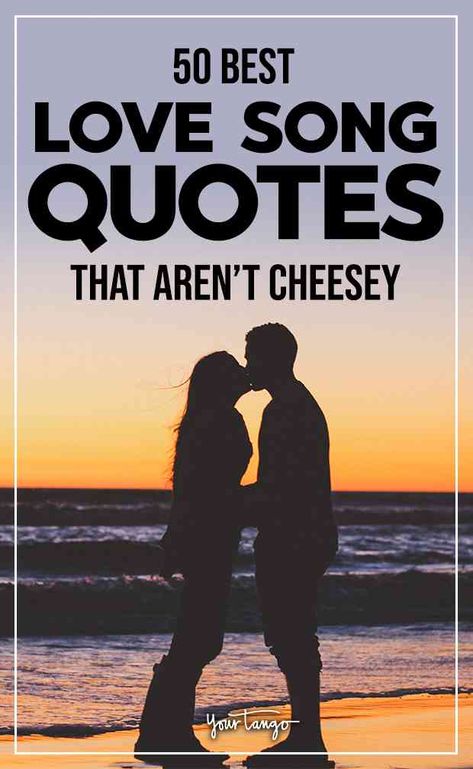 50 Best Love Song Quotes (That Aren't Corny Or Cheesy) | YourTango #lovesongs #songquotes #relationshipquotes #lovequotes #quotes Country Love Quotes For Couples, Country Song Love Quotes For Him, Couple Song Lyric Tattoos, Love Quotes From Country Songs, Country Music Quotes Lyrics Love, Music Love Quotes Relationships, Love And Music Quotes, Non Cheesy Love Quotes, Song Lyrics For Husband