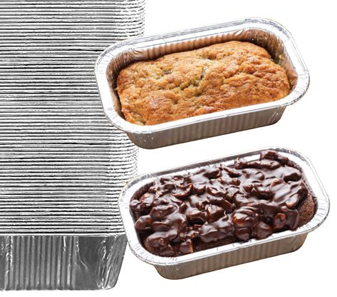 PRICES MAY VARY. ❶GREAT VALUE: Foil loaf pans made with sturdy foil that will perform excellent in the kitchen. Durable and convenient foil cake pans. 35 mini aluminum loaf pans perfect for baking, cooking, roasting, serving, fridge or freezer and transfer. Disposable take-out containers are essential supplies in almost any foodservice establishment. Disposable loaf pans dimensions/ Mini Size: 6’’ X 3.5” x 2” ❷BAKERY STYLE: crusty, hearty, and deeply flavored loaves, cakes, lasagna and meatloave Bread Pans, Aluminum Foil Pans, Bread Tin, Mini Loaf Pan, Aluminum Pans, Mini Loaf, Loaf Cake, Pan Bread, Baking Tins