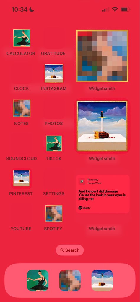 Kanye West Homescreen, Kanye Homescreen, Mbdtf Wallpaper, Yeezus Kanye, Phone Makeover, Kanye West Albums, Phone Layouts, Yeezy Season, Iphone Home Screen Layout