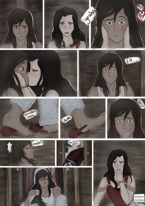 Korrasami part 8 by swiftwingOC95 on DeviantArt Kora And Asami, Korra Comic, Avatar The Last Airbender Funny, Avatar Funny, Avatar Series, Korra Avatar, The Last Avatar, Avatar Cartoon, Cartoon Eyes