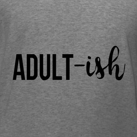 Adult-ish birthday party t-shirt design idea and customizable template for 18th birthday party. 18th Birthday Tshirt Ideas, 18th Birthday Disney Shirts, 18th Birthday Quotes, Fun Birthday Shirt With Funny Text, Finally 18th Birthday, Cheap Funny T-shirt For Birthday, Eighteen Birthday Shirt, Htv Shirts, Adult Party Themes