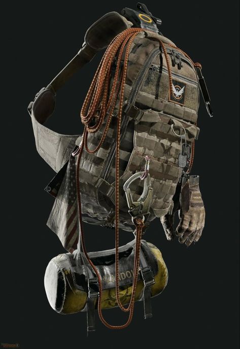 Backpack Production Guide: Texturing Tips Post Apocalyptic Backpack, The Division Cosplay, Moana Concept Art, Zootopia Concept Art, Dnd Armor, Pixar Concept Art, Zbrush Tips, Tactical Style, Fallout Concept Art