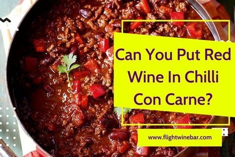 Can You Put Red Wine In Chilli Con Carne? As someone who loves to cook, I'm always looking for new ways to change up my recipes. Recently, I started wondering if it was possible to add red wine to my chili con carne recipe. So, I did a little research and came up with some answers. Keep reading to learn more about whether or not you can put red wine in chili con carne and how it might change the flavor of your dish. How To Add Red Wine To Your Chili For Extra Flavor Adding wine to your ch... Red Wine Chili Recipe, Red Wine Chili, Chili Colorado Recipe, Chili Colorado, Chili Con Carne Recipe, Carne Recipe, Types Of Red Wine, How To Cook Chili, Red Wine Recipe