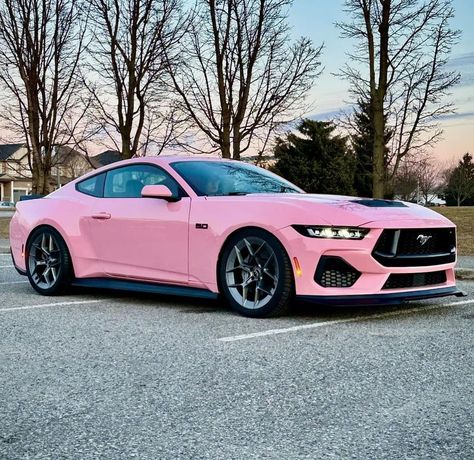 Pink Ford Mustang, Pink Mustang Gt, Pink Sports Cars, Kia Accessories, Pink Mustang, Ford Mustang Convertible, Cool Car Accessories, Girly Car, Lux Cars