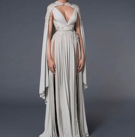 Persephone Collection, Old Gowns, Greek Toga, Wedding Dress Fantasy, Greek Dress, Paolo Sebastian, Prom Inspiration, Ac New Leaf, Dress Aesthetic