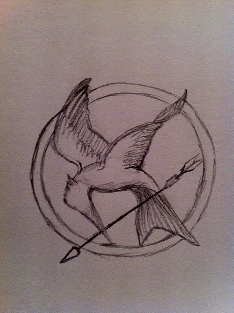 Mocking jay pin Mocking Jay Pin, Pin Drawing, Drawing Hobby, Hunger Games Pin, Hebrew Tattoo, Mocking Jay, Hunger Games, Animal Drawings, Drawing Sketches