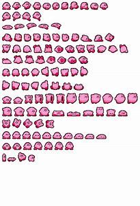 16-Bit Kirby Sprite Sheet Sprite Database, Kirby Game, Game Sprite, Character Sprites, Sprite Sheet, Kirby Games, Pokemon Sprites, Pixel Characters, Japanese Superheroes