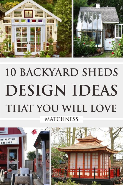 Backyard shed are very common as they are very multifunctional. You can start to make it a place of storage, space for hobbies, children’s play area, your home office and many other creative ways you can built in the shed in your backyard, depending on how you will use it. Mostly, you will build a backyard shed of wood. #backyardsheddesignideas #backyarddesign #outdoordesign Multiple Sheds In Backyard, Moving New House, Children's Play Area, Shed Of The Year, Outdoor Entryway, Be More Creative, House Backyard, Backyard Sheds, Backyard Shed