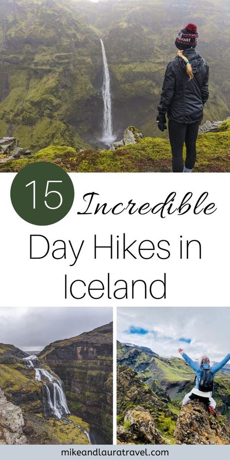 The perfect Iceland hikes for winter and summer. Check out these incredible day hikes to add to your list of things to do during your trip to Iceland. #travel #iceland Iceland Hikes, Iceland Honeymoon, Trip List, Iceland Hiking, Iceland Summer, Iceland Vacation, Travel Iceland, Iceland Trip, Iceland Travel Guide