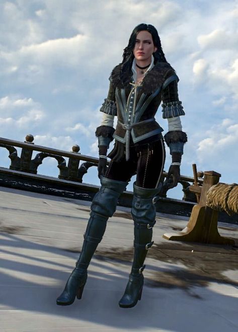 Yennifer Witcher Outfit, Witcher 3 Yennefer, Hestia Anime, Yennefer Witcher, Yennefer Cosplay, Midnight Fantasy, The Witcher Wild Hunt, The Witcher Game, Edgy Girls