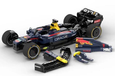 LEGO IDEAS - Red Bull Racing F1 Team RB18 1:12 Scale Lego F1 Car Moc, Lego Ideas To Build, F1 Lego, Stututu Turbo, Lego F1, Lego Racers, Red Bul, Lego Truck, Red Bull F1