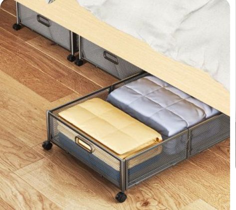 Cute Bedroom Ideas For Small Rooms, Under Bed Storage Bins, Drawers On Wheels, Under Bed Shoe Storage, Under Bed Storage Boxes, Under Bed Storage Containers, Bed Drawers, Storage Box On Wheels, Under Bed Drawers