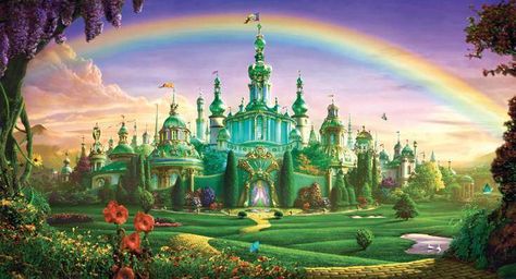 Coronado's Wizard Of Oz Secrets | Hidden San Diego Wizard Of Oz Landscape, Castle Backdrop, Fairy Castle, Land Of Oz, The Wonderful Wizard Of Oz, Fantasy Forest, Brick Road, Yellow Brick Road, Fantasy Castle