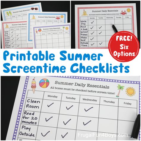 Printable Summer Checklist for Kids - Frugal Fun For Boys and Girls Summer Checklist For Kids, Summer Science Experiments, Checklist For Kids, Outdoor Activities For Toddlers, Summer Checklist, Summer Science, Summer Writing, Chore Chart Kids, Christian Education