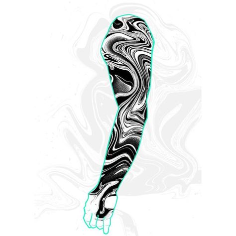 Marbling Tattoo Design, Liquid Tattoo Leg, F Holes Tattoo, Fluid Tattoo Design Shoulder, Oil Spill Tattoo Sleeve, Marble Tattoo Arm, Wavy Liquid Tattoo Leg, Water Marble Tattoo, Marble Sleeve Tattoo