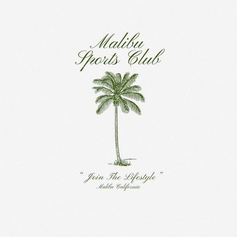 aesthetic logo Aesthetic Palm Tree, Palm Tree Logo, Tree Logo, Sports Club, Shirt Print Design, Sports Clubs, Old Money Aesthetic, 로고 디자인, Green Aesthetic