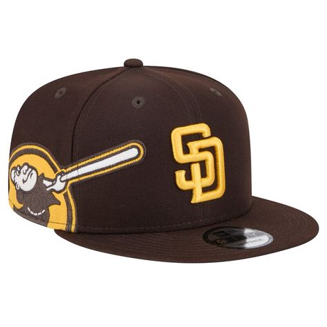 Show off your San Diego Padres pride with this New Era Logo Strike 9FIFTY Snapback Hat. This stylish San Diego Padres hat features a classic six-panel design with embroidered team graphics on the crown, letting you rep your team with pride.  With its high crown and structured fit, this 9FIFTY snapback offers a comfortable and stylish look that's perfect for game day or any day. Padres Hat, San Diego Padres Hat, New Era Logo, San Diego Padres, Shop Fans, Mlb Baseball, Panel Design, Snapback Hat, The Crown