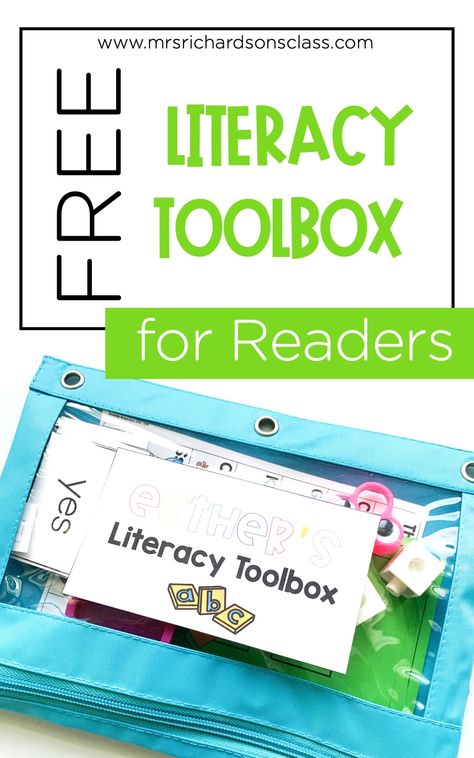 Learn how to build a literacy toolbox packed with manipulatives for reading instruction, guided reading, and literacy stations. Use the FREE manipulatives to build a kit perfect for both the classroom and to use at home while distance learning. Independent Literacy Activities, Literacy Manipulatives, Guided Reading Activities, Virtual Teaching, Reading Stations, Writing Centers, Activities Kindergarten, Daily Five, Small Group Reading