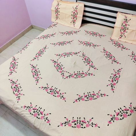 hand embroidery bedsheet Queen size bedsheet Cotton fabric bedsheet Double bedsheet with two pillow cover 90*105 inch 1400/- free shipping all over india No cash on delivery Peach color 7710863253 #reels #handembroiderybedsheet #handembroidery #handembroidered #handmadecrafts #handloom #gift #giftideas #bedsheetgift #like #fyp #likesforlike #follow #kathawork Hand Embroidery Bedsheet, Embroidery Bedsheet, Diy Embroidery Patterns, Basic Embroidery Stitches, Peach Color, Diy Embroidery, Cash On Delivery, Queen Size, Handmade Crafts