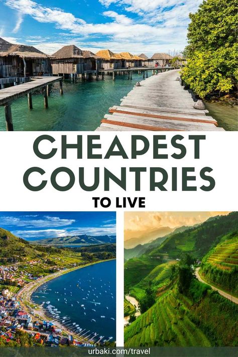 Cheapest Countries To Visit, Cheapest Places To Live, Digital Nomad Jobs, Learn Another Language, Places To Live, Traveling Abroad, Work Abroad, Countries In The World, Have Inspiration