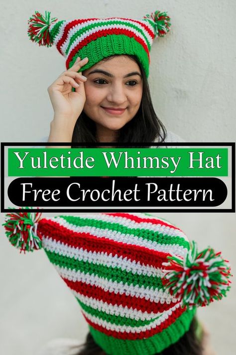 18 Adorable Free Crochet Christmas Hat Patterns Crochet Santa Hat Free Pattern, Crochet Santa Hat Pattern, Crochet Christmas Hat, Yarn Dreads, Crochet Wardrobe, Bernat Softee Chunky Yarn, Santa Hat Pattern, Crochet Santa Hat, Holiday Crochet Patterns