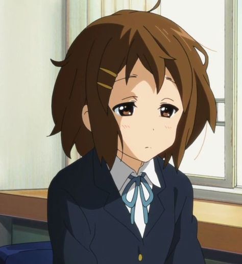 Short Hair Anime, Yui Hirasawa, Hair Anime, An Anime, Brown Hair, Short Hair, Hair, Anime, Blue