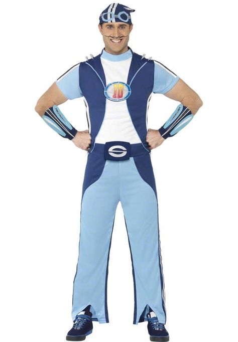 What the absolute frick Lazy Town Sportacus, Lazy Town, Outfit Png, Blue Trousers, Halloween Outfit, Interview Outfit, Dress Costume, Historical Costume, Fancy Dress Costumes