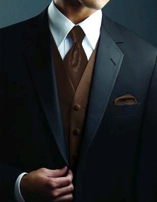 . Eggplant Wedding, Grooms Attire, Brown Bridesmaid Dresses, A Man In A Suit, Plum Wedding, Man In A Suit, Fashion Formal, Brown Suits, Groomsmen Attire