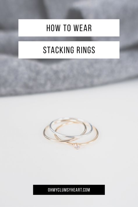 Stack Your Rings in Style Stack Rings, Rings Handmade, Ring Stack, Style Advice, Matching Jewelry, Clothes Style, Recycled Metal, Perfect Ring, Stacking Rings