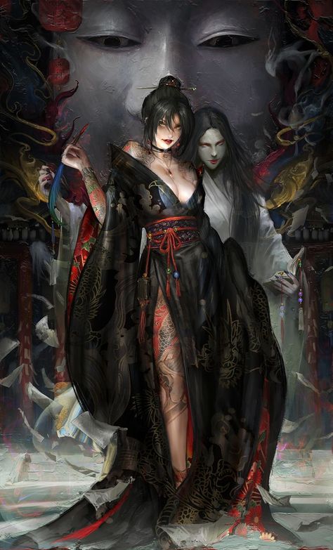 Guerriero Samurai, Dreams And Nightmares, 다크 판타지, Arte Fantasy, Aragon, 판타지 아트, Fantasy Artwork, Horror Art, Dark Fantasy Art