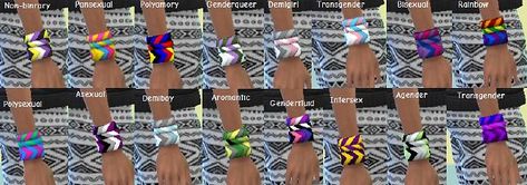 Pride Bracelets, Cc Makeup, Female Sims, Sims 4 Clutter, 3d Phone Cases, Sims 4 Cc Makeup, Pride Bracelet, Sims 4 Cc Finds, Cc Finds