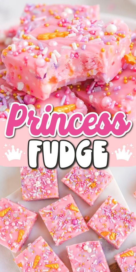 Unicorn Fudge, Unique Party Desserts, Pink And Purple Desserts, Pretty Deserts Recipes, Pink Potluck Ideas, Princess Desserts, Candyland Desserts, Magical Desserts, Unicorn Recipes