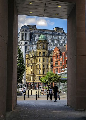 Manchester England Travel, St Peters Square Manchester, Manchester Architecture, Manchester Buildings, Manchester Tourism, Midland Hotel, Uk Cities, Manchester Travel, Uk Trip