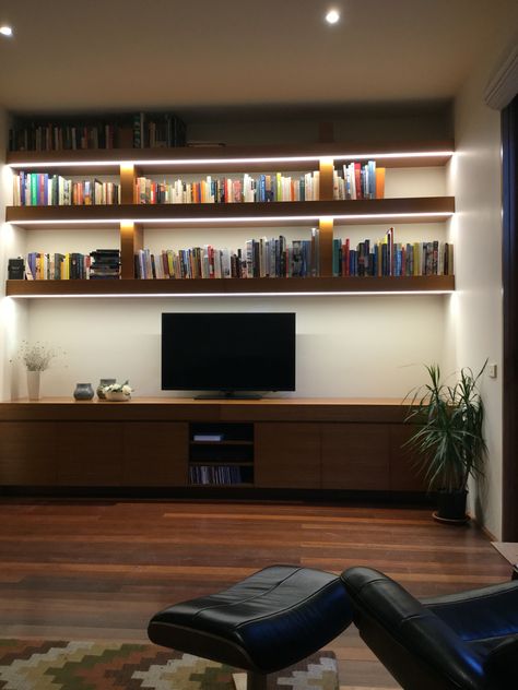 Book Shelf Above Tv, Bookshelves Above Tv, Bookshelf Above Door, Behind Couch, Cute Furniture, Stenciled Floor, Room Book, Wall Bookshelves, Electric Heater