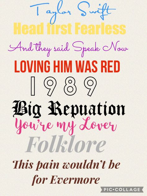 Lyrics To Write, Taylor Swift Sayings, Fearless Lyrics, Sticker Collage, Eras Outfit, Poster Boards, Loving Him Was Red, Swift Concert, Taylor Swift Concert