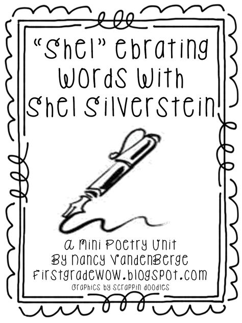First Grade Wow: April 2014 Grade 1 Reading, 3rd Grade Writing, Poetry Unit, Poetry For Kids, Teaching Poetry, Poetry Ideas, 1st Grade Writing, First Grade Writing, Shel Silverstein