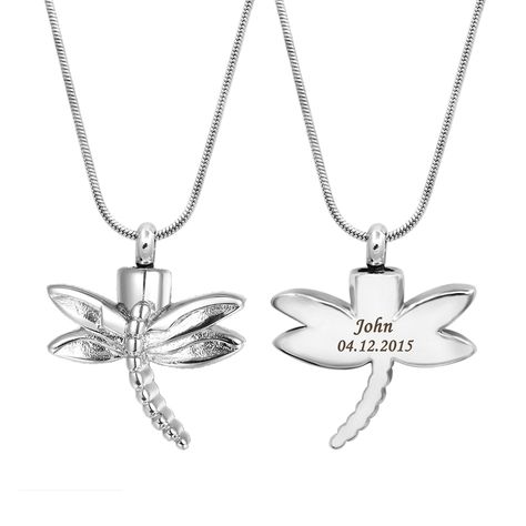 This memorial necklace features a dragonfly pendant. Always keep your loved ones close to your heart with my unspoken words cremation necklace. Every necklace can be filled with one funnel kits, You can access the compartment in the pendant through a small screw in the top. I will offer you a Free Gift Box and Filling Tools, Ship Next Day! ✿ --HOW TO ORDER-- [In Drop Down Menu] 1. Choose engraving or not 2. Choose Font [In Personalization Box ] 3. Leave notes of what you would like engraved foll Ashes Necklace, Cremation Necklaces, Urn Pendant, Unspoken Words, Urn Necklace, Cremation Ashes, Dragonfly Pendant, Urn Necklaces, Memorial Urns