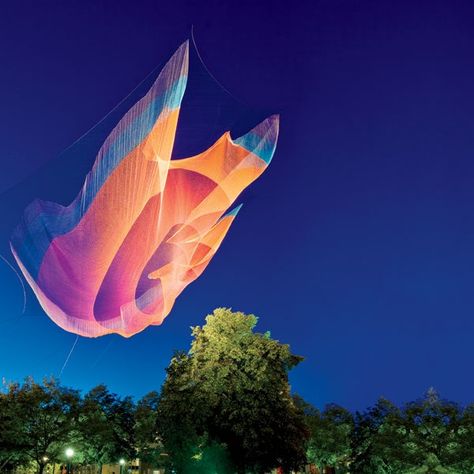 Janet Echelman, Interactive Art Installation, Public Artwork, Interactive Art, Urban Spaces, London Street, Laser Lights, Stonehenge, Art Auction