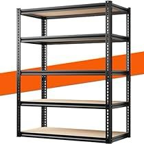 Shelves For Garage, Heavy Duty Garage Shelving, Heavy Duty Storage Shelves, Garage Shelving Units, Steel Shelving Unit, Garage Shelves, Garage Storage Racks, Heavy Duty Shelving, Garage Storage Shelves