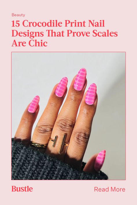 Lizzo and Hailey Bieber are fans of the look. Alligator Nails Designs, Neon French Tips, Crocodile Nails, Crocodile Print, French Tips, Inner Beauty, Hailey Bieber, Stylish Nails, Scales