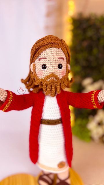 Amigurumi Tutorial, Christmas Crochet Patterns, St Joseph, Christmas Crochet, Free Pattern, Amigurumi, Crochet Patterns, Figurines, Jesus