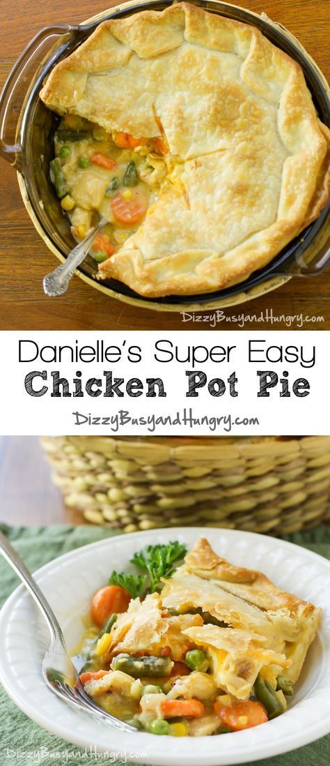 Drumstick Chicken, Easy Chicken Pot Pie Recipe, Best Chicken Pot Pie, Casserole Chicken, Chicken Pot Pie Recipe, Pasta Chicken, Recipes Asian, Diy Easy Recipes, Pot Pie Recipe