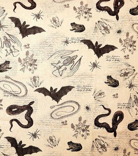 Snakes Frogs Bats Cream Halloween Cotton Fabric | JOANN Tarot Tattoo, Witch Wallpaper, Halloween Wallpaper Iphone Backgrounds, Gothic Wallpaper, Witchy Wallpaper, Scrapbook Background, Halloween Wallpaper Iphone, Anime Pixel Art, Witch Outfit