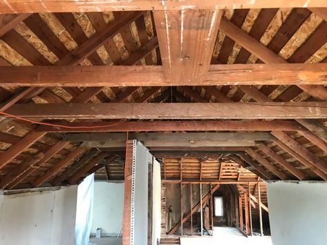 Master Suite With Loft, Loft Master Suite Layout, Attic Primary Suite, Attic Suite, Rental Remodel, Low Ceiling Attic, Attic Master Suite, Attic Conversions, Finished Attic