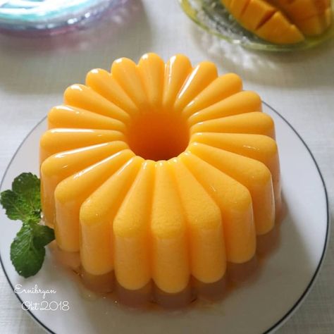 Pudding Mangga, Puding Oreo, Puding Mangga, Mango Pudding, Agar Agar, Pudding Recipes, Easy Dessert, Puddings, Cupcake Recipes