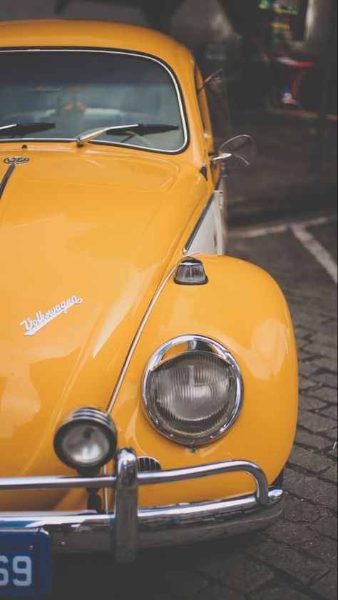 Yellow Car, Volkswagen, Yellow