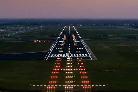 Just light runway markings, runway lighting is spaced at defined intervals. Here's how they're spaced, and how these lights can make your next night flight safer. Runway Lights Airport, Runway Lighting, Airport Lighting, Runway Lights, Whiskey Neat, Ground School, Aviation Careers, Student Pilot, University Of North Dakota