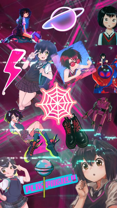 Peni Parker #spidermanshuffle Peni Parker, Penny Parker, Spiderman And Spider Gwen, Resident Evil Anime, Spider Art, Spider Girl, Spider Gwen, Marvel Girls, Spiderman Art