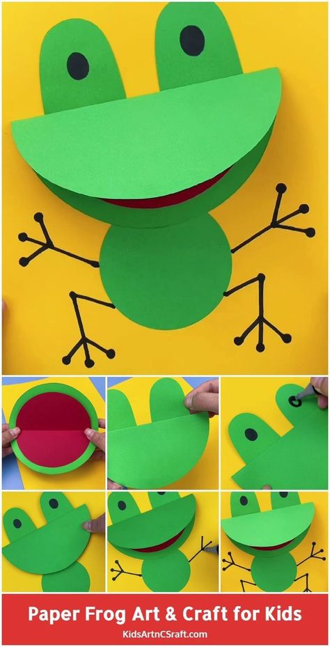 Cute Frog Crafts, Frog Crafts For Kids, Rainforest Crafts, Weather Worksheets, Frog Theme, Frog Crafts, Pond Life, Dart Frog, Steam Activities