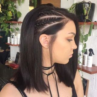 Shoulder Haircut, Braids For Medium Length Hair, Penteado Cabelo Curto, Side Braid, Braids For Long Hair, Twist Braids, Braid Styles, Hair Looks, Medium Length Hair Styles